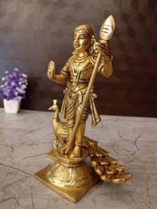 Brass Palani Murugan Statue- 9″