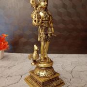 Brass Palani Murugan Statue 11″ Pure And Antique Finish
