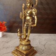 Brass Palani Murugan Statue 11″ Pure And Antique Finish