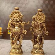 Brass RadhaKrishna Pair Idol – 9”