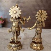 Buy Brass Radha Krishna Statue 6″ For Pooja