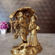 Buy Brass Radha Krishna With Tree Statue 7.5″