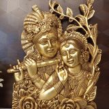 brass-radha-krishna-idol-wall-mount-pooja-gift-home-decor-coimbatore