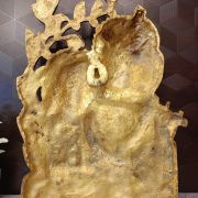 Brass Superfine Radha Krishna Wall Mount 14″
