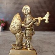 Buy Brass Radha Krishna Statue 4.5″ For Pooja