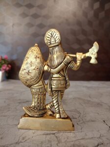Buy Brass Radha Krishna Statue 4.5″ For Pooja