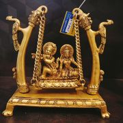 brass-radha-krishna-swing-with-two-peacock