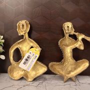 Brass Music Set With Stone Wall Mount 2 pcs Set / 8”