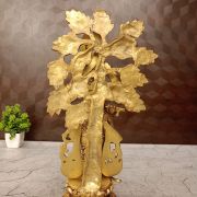 Brass Tree Krishna Idol Decorative Showpiece- 12″