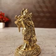 Brass Fine art Radha Krishna Idol 4″