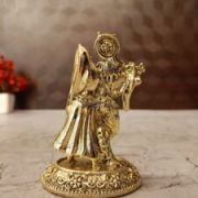 Brass Fine art Radha Krishna Idol 4″