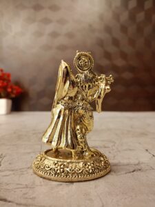 Brass Fine art Radha Krishna Idol 4″