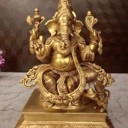 Brass-Ganesha-Idol-pooja-gift-antique-handicraft-coimbatore-india