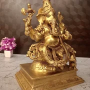 Brass Ganesha Idol 12″