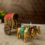 Brass Stone Bullockcart 3.5”