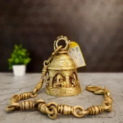 Brass Ganesha Hanging Bell 29”