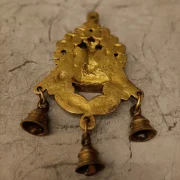 Brass Wall Mount Ganesha with bells 8.5”