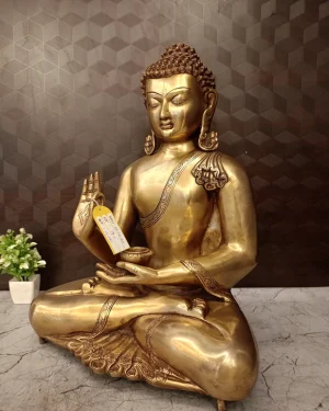 Brass Buddha Idol 19.5