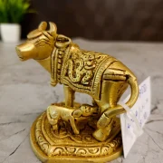 Brass Cow and Calf Idol 1.5″