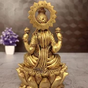 Brass Fine art Lotus Lakshmi 5″