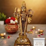 6 Inch Brass Murugan Idol