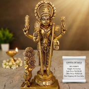 Brass Murugan Idol 9.5 Inch