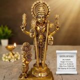 Brass Murugan Idol 9.5 Inch
