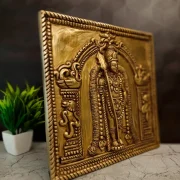 Premium Brass Swamimalai Murugan Idol 11.5 Inch – Handmade Lord Subramanya Brass Statue for Pooja & Home Decor