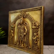 Premium Brass Swamimalai Murugan Idol 11.5 Inch – Handmade Lord Subramanya Brass Statue for Pooja & Home Decor