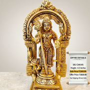 brass thiruvachi murugan idol 6.5 inch