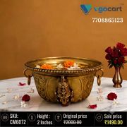 Brass Perumal Laxmi Bowl 2 Inch