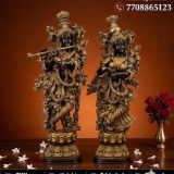 Brass Radha Krishna Statue 29 Inch