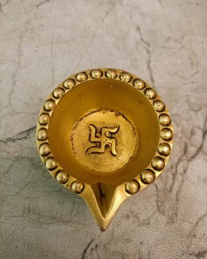 Brass Agal Diya Swasthi – 1”