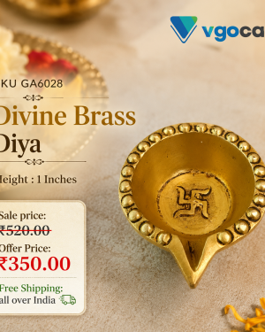 Brass Agal Diya Swasthi – 1”