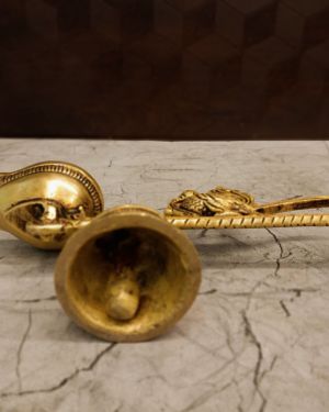 Brass Aarathi Deep With Bell – 4”