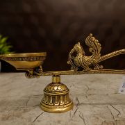 Brass Aarathi Deep With Bell – 4”