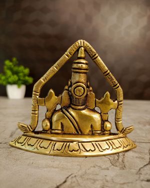 Brass Semi Perumal Idol -3.5”