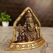 Brass Semi Perumal Idol -3.5”
