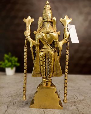 Brass Chain Balaji Idol – 11′