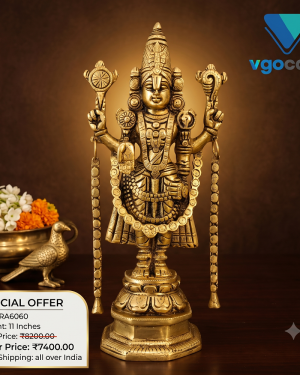 Brass Chain Balaji Idol – 11′