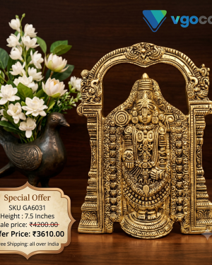 Brass Balaji Wall Mount – 7.5”