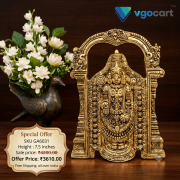 Brass Balaji Wall Mount – 7.5”