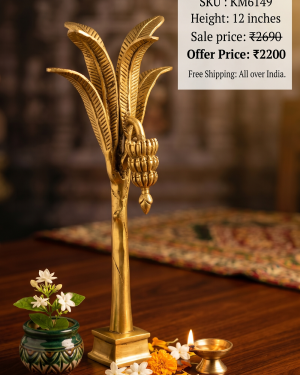 Brass Banana Tree 12”