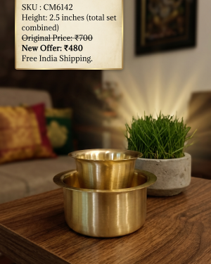 Brass Dabara set 2.5”