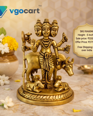 Brass Dattatreya Idol – 5”
