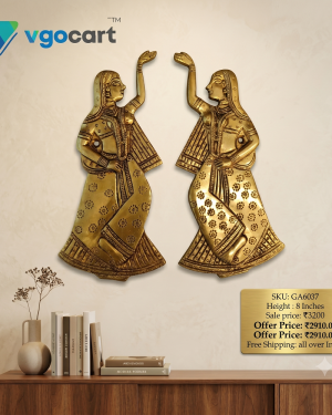 Brass Lady Wall Mount Pair – 8”