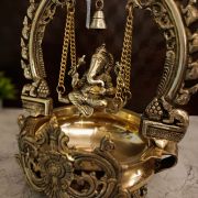 Brass Ganesh Uruli 17 ”