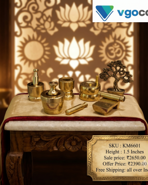 Brass Gowramma Set For Pooja 2″
