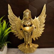 Brass Pavai Diya Wall Mount – 8.5′