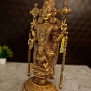 Brass Chain Balaji With Lakshmi – 19.5”